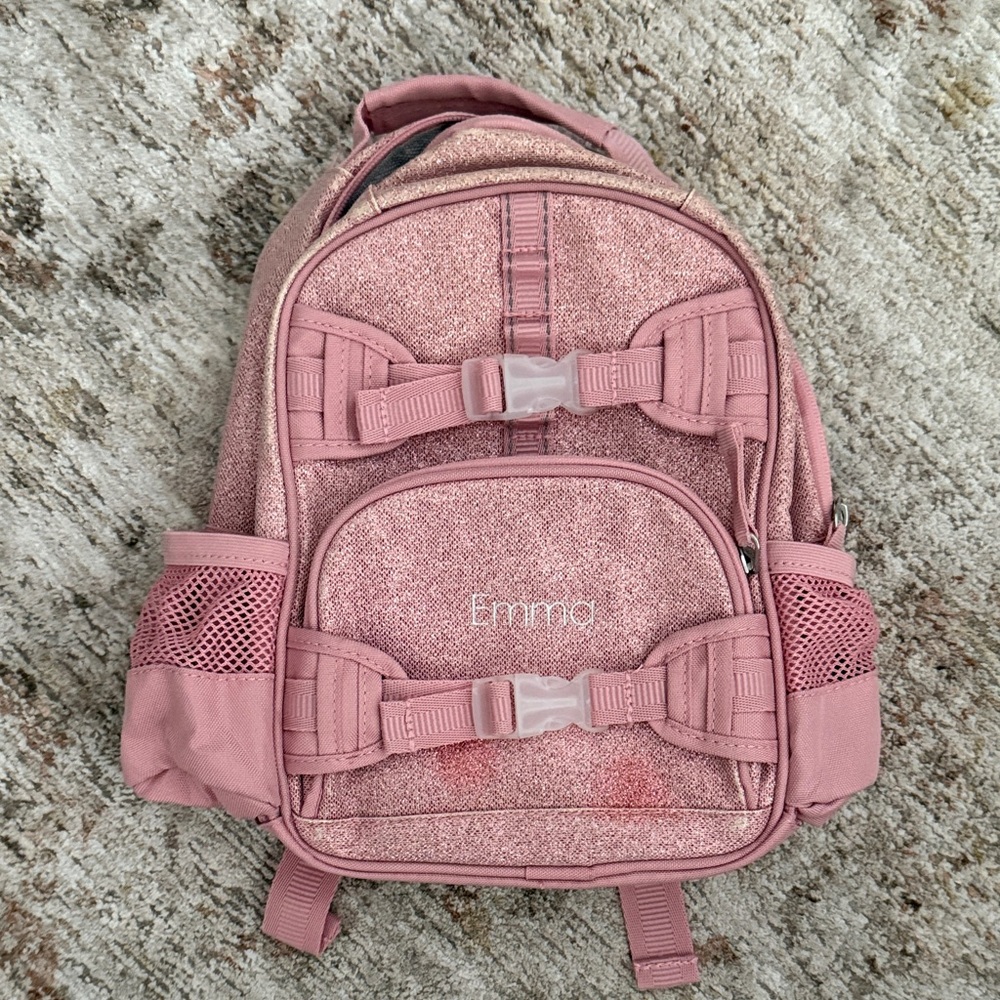 Pottery Barn Kids Sparkly Pink Backpack